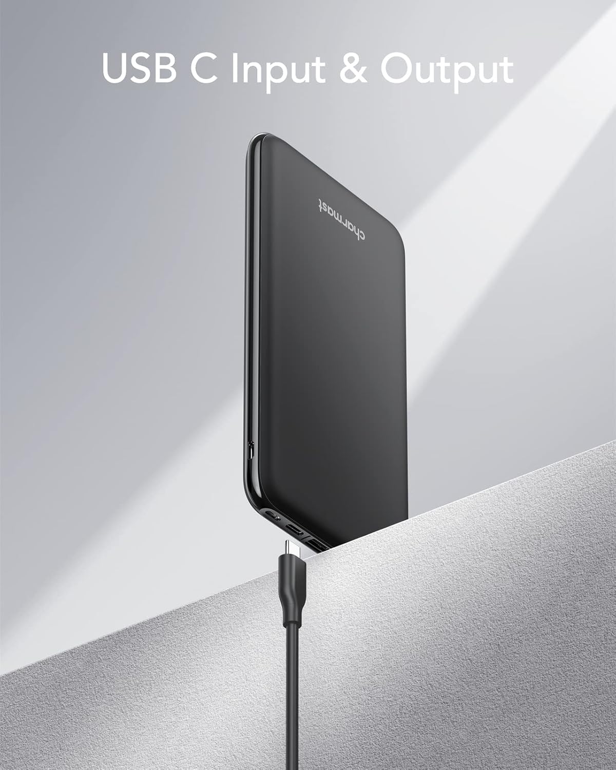 26800Mah Power Bank USB C Battery Pack Portable Charger USB C Slim Type C Battery Bank with 3 Input & 4 Ismart Output Compatible with Smartphones Tablets and More (Black)