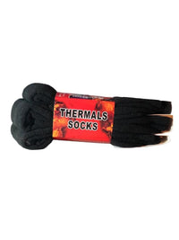 Mens Thermal Socks 3 Pairs Black Winter Warm Ski Walking Boot Adults Size 6-11